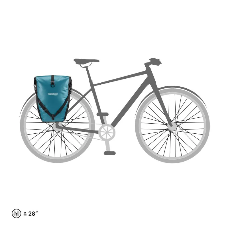 Ortlieb Back Roller Classic Pannier Bags in Petrol Blue-4